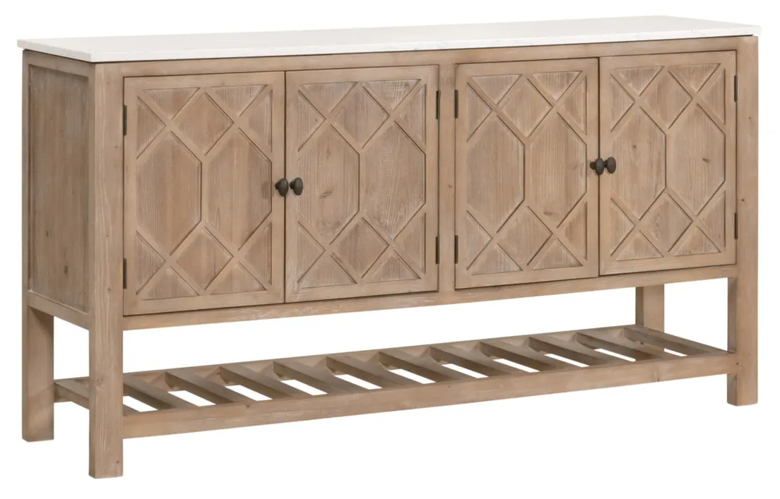 Essentials For Living 8018.SGRY-PNE/WHTQ Willow Media Sideboard Essentials For Living 8018.SGRY-PNE/WHTQ Willow Media Sideboard