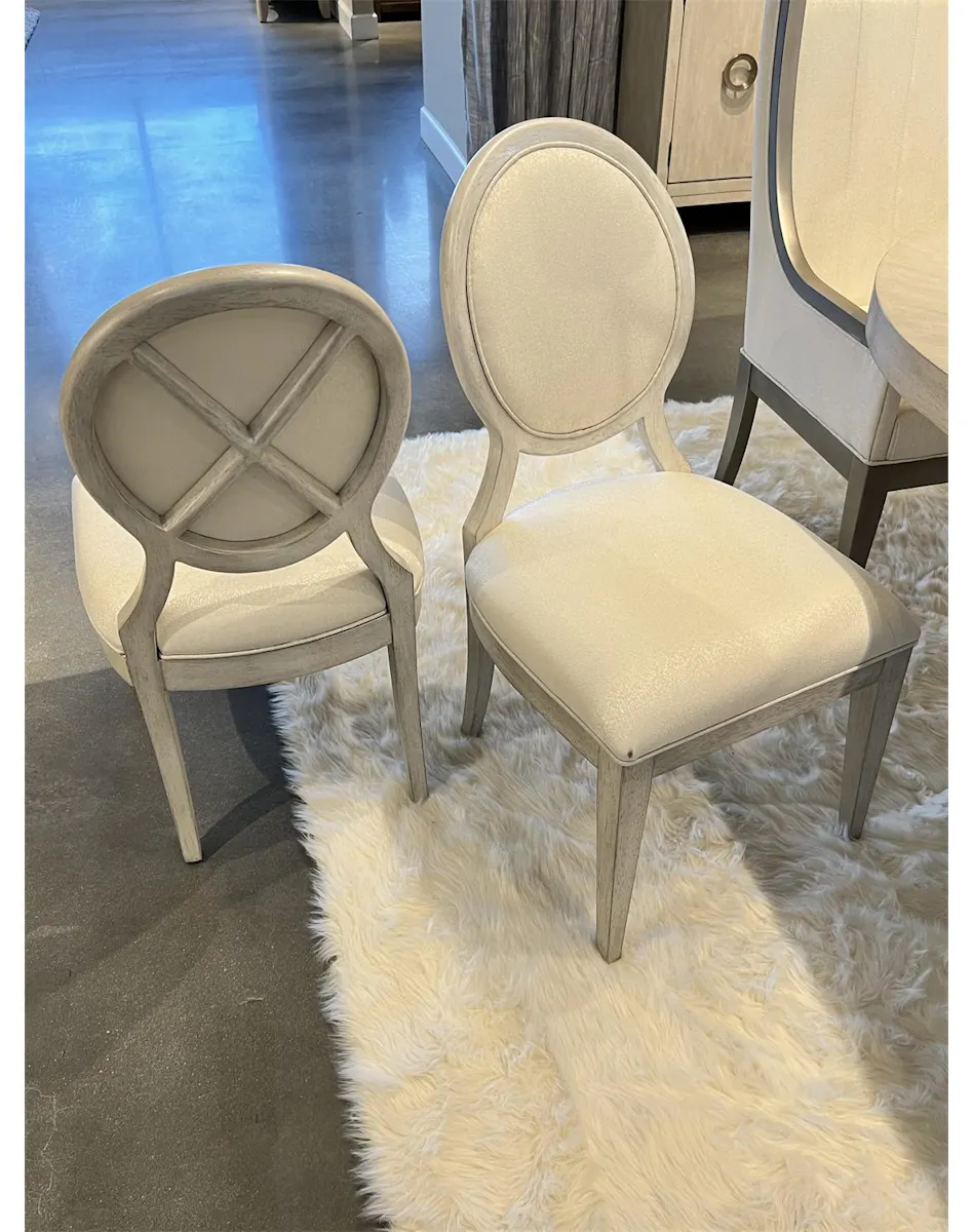 Riverside Furniture 82558 Hepburn Oval Back Upholstered Side Chair Riverside Furniture 82558 Hepburn Oval Back Upholstered Side Chair