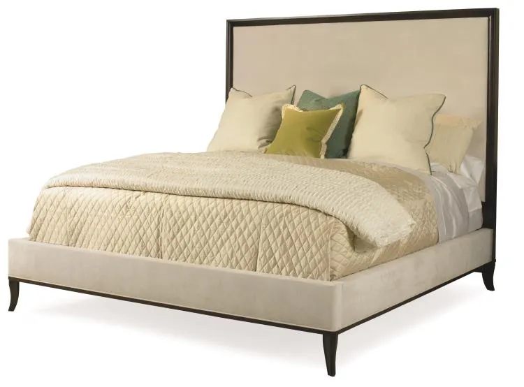 Century Furniture 339-127P Tribeca Uph Tall Hb Plain Bed Cal King