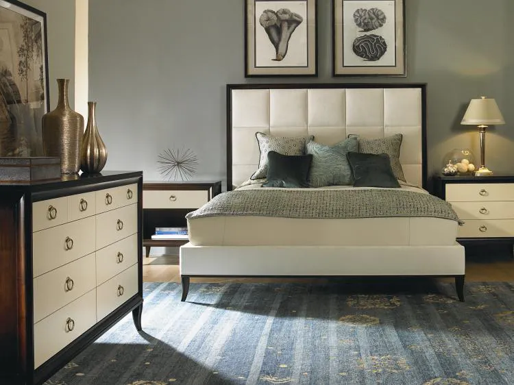 Century Furniture 339-127 Tribeca Uph Tall Hb Block Bed Cal King Century Furniture 339-127 Tribeca Uph Tall Hb Block Bed Cal King