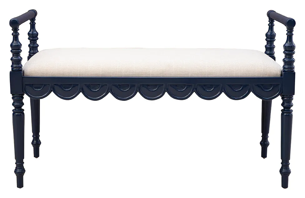 Furniture Classics 51730AZ2 Blue Juliet Bench Furniture Classics 51730AZ2 Blue Juliet Bench