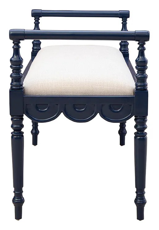 Furniture Classics 51730AZ2 Blue Juliet Bench Furniture Classics 51730AZ2 Blue Juliet Bench