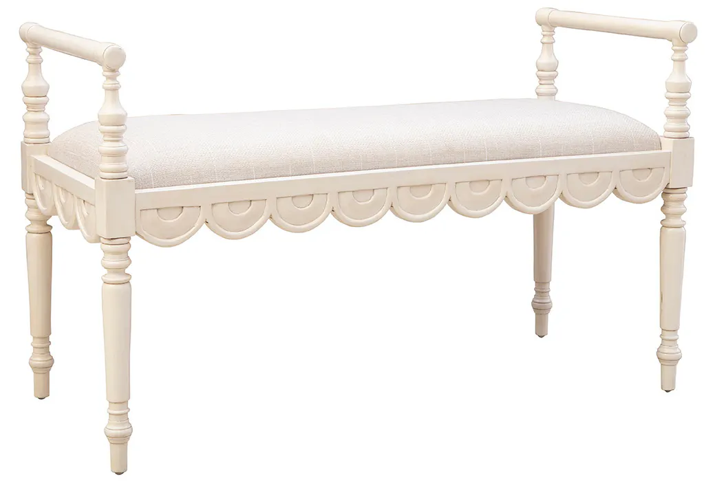 Furniture Classics 51730LT Cream Juliet Bench Furniture Classics 51730LT Cream Juliet Bench