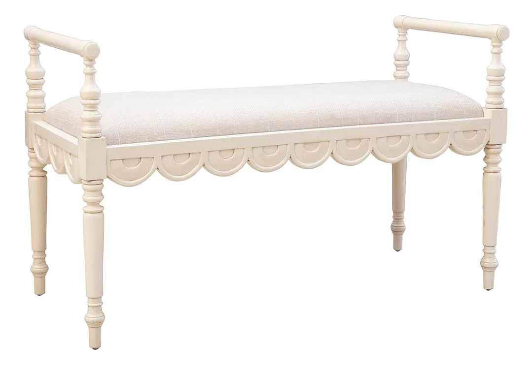 Furniture Classics 51730LT Cream Juliet Bench Furniture Classics 51730LT Cream Juliet Bench