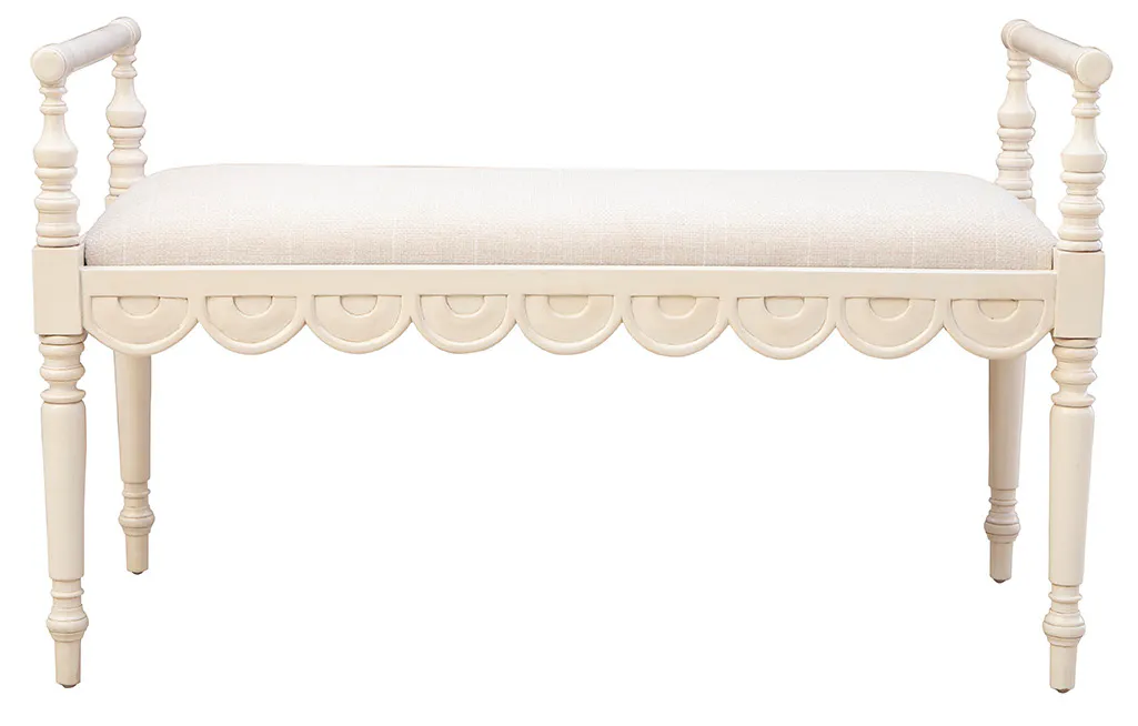 Furniture Classics 51730LT Cream Juliet Bench Furniture Classics 51730LT Cream Juliet Bench