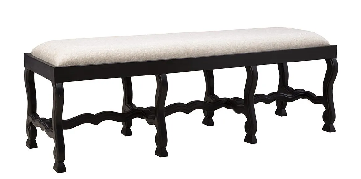 Furniture Classics 61055AB77 Black Romeo Bench
