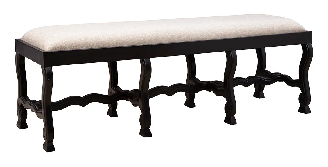 Furniture Classics 61055AB77 Black Romeo Bench Furniture Classics 61055AB77 Black Romeo Bench