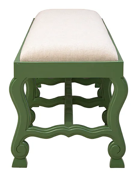 Furniture Classics 61055AG69 Green Romeo Bench Furniture Classics 61055AG69 Green Romeo Bench