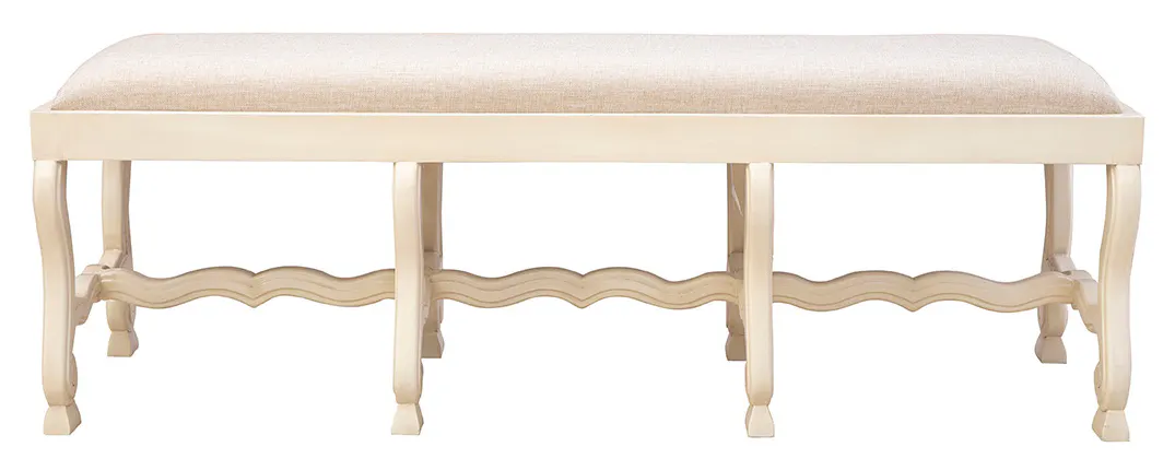 Furniture Classics 61055LT Cream Romeo Bench Furniture Classics 61055LT Cream Romeo Bench