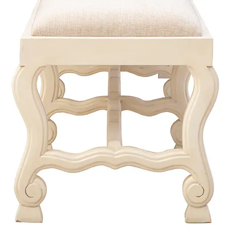 Furniture Classics 61055LT Cream Romeo Bench Furniture Classics 61055LT Cream Romeo Bench