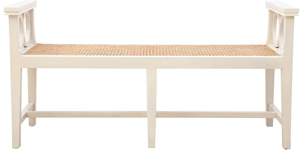 Furniture Classics 61071LT Cream Circles Bench Furniture Classics 61071LT Cream Circles Bench
