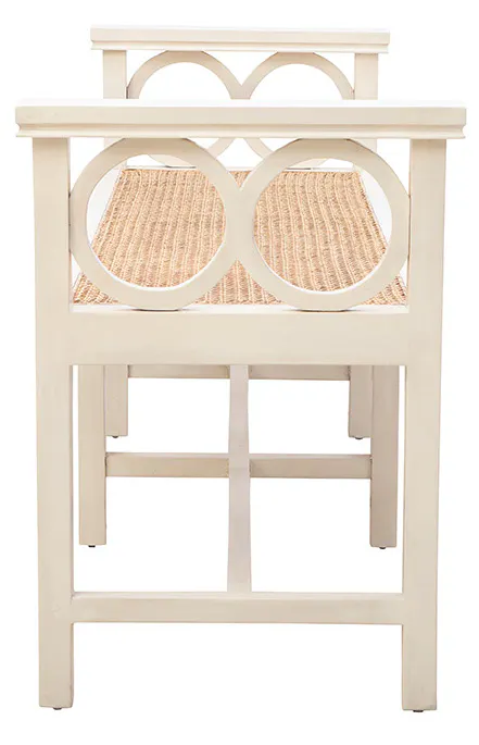 Furniture Classics 61071LT Cream Circles Bench Furniture Classics 61071LT Cream Circles Bench