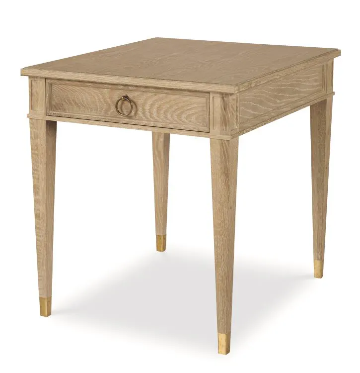 Century Furniture 89A-624-V1 Maison 47 Side Table Blonde Cerused
