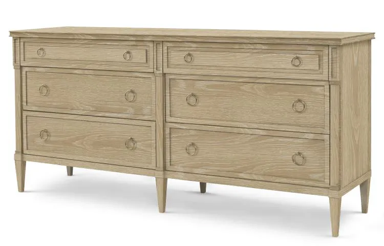 Century Furniture 89A-206-V1 Maison 47 Double Dresser Blonde Cerused