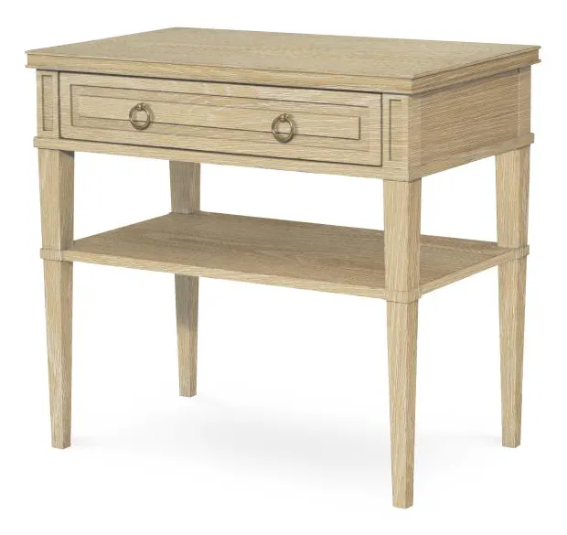 Century Furniture 89A-226-V1 Maison 47 Bed Side Table Blonde Cerused Century Furniture 89A-226-V1 Maison 47 Bed Side Table Blonde Cerused