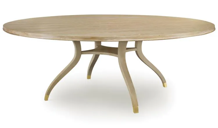 Century Furniture 89A-308-V1 Maison 47 Round 84 Inch Dining Table Blonde Cerused Century Furniture 89A-308-V1 Maison 47 Round 84 Inch Dining Table Blonde Cerused