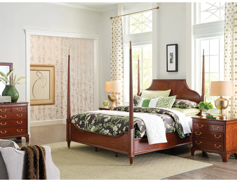 American Drew 426-328R Duncan Cal King Poster Bed American Drew 426-328R Duncan Cal King Poster Bed