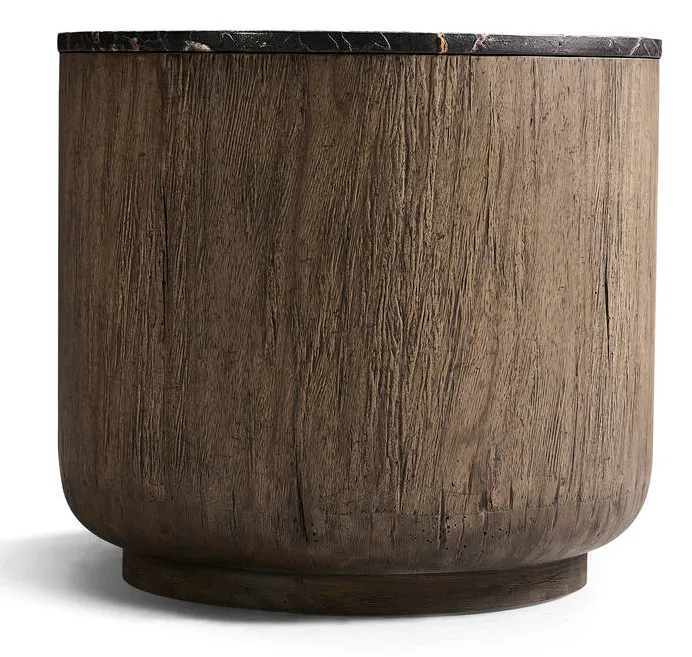 Jonathan Charles 491278-TDA Stone Ridge Marble Round Side Table Dark Jonathan Charles 491278-TDA Stone Ridge Marble Round Side Table Dark