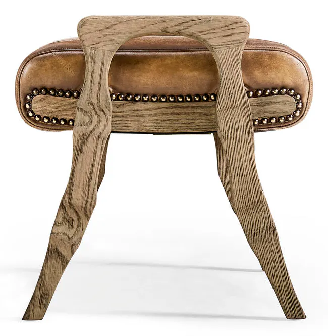 Jonathan Charles 491259-FDO-U1 Echo Canyon Leather Footstool Jonathan Charles 491259-FDO-U1 Echo Canyon Leather Footstool