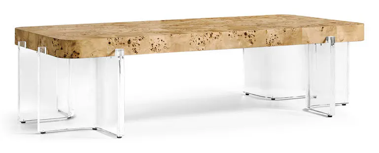 Jonathan Charles 500569-NMB Veil Rectangular Cocktail Table Jonathan Charles 500569-NMB Veil Rectangular Cocktail Table