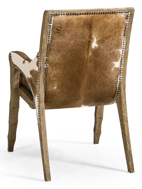 Jonathan Charles 491238-FDO-AC-U2 Echo Canyon Leather & Hide Arm Chair Jonathan Charles 491238-FDO-AC-U2 Echo Canyon Leather & Hide Arm Chair