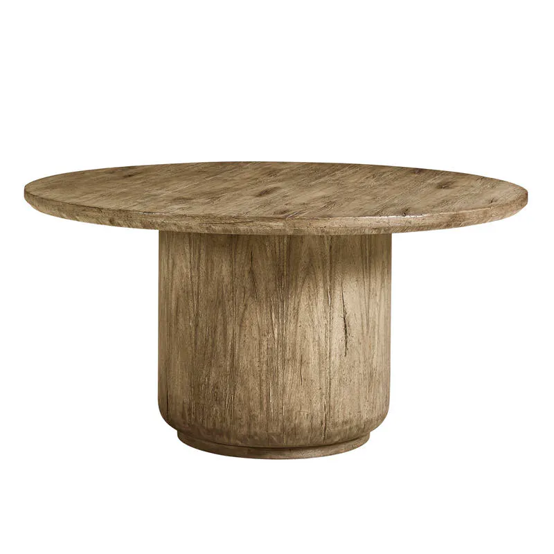 Jonathan Charles 491275-TLA-60D 60″ Stone Ridge Round Dining Table Light