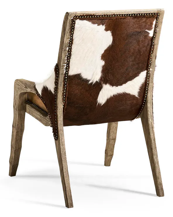 Jonathan Charles 491238-FDO-SC-L044 Echo Canyon Leather & Hide Side Chair Jonathan Charles 491238-FDO-SC-L044 Echo Canyon Leather & Hide Side Chair