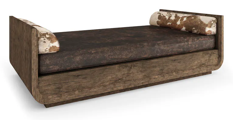 Jonathan Charles 491282-TDA-U2 Stone Ridge Leather & Hide Daybed Dark Jonathan Charles 491282-TDA-U2 Stone Ridge Leather & Hide Daybed Dark
