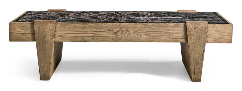 Jonathan Charles 491263-FDO Echo Canyon Marble Rectangular Cocktail Table Jonathan Charles 491263-FDO Echo Canyon Marble Rectangular Cocktail Table