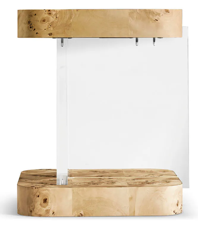 Jonathan Charles 500568-NMB Veil End Table Jonathan Charles 500568-NMB Veil End Table