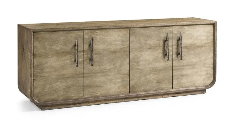 Jonathan Charles 491279-TLA Stone Ridge Leather Credenza Light