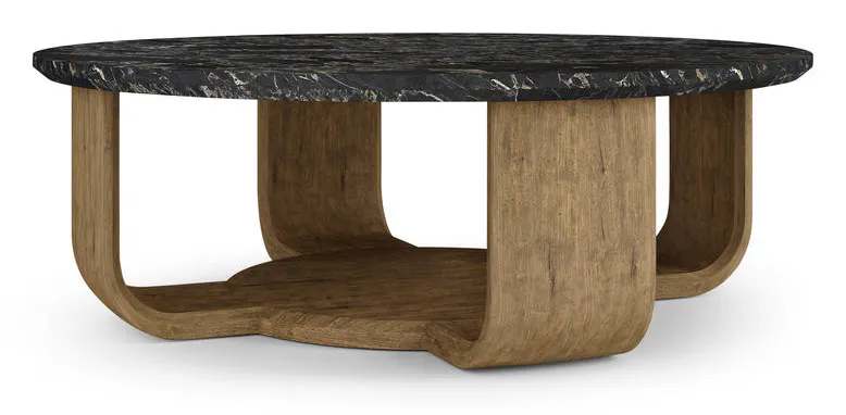Jonathan Charles 491281-TLA Stone Ridge Round Marble Cocktail Table Light Jonathan Charles 491281-TLA Stone Ridge Round Marble Cocktail Table Light