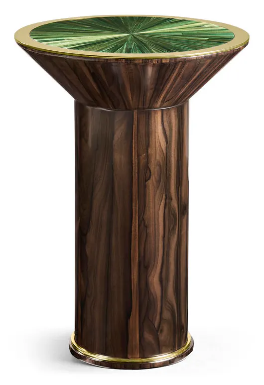Jonathan Charles 500552-ZRD Verdure Round Side Table Jonathan Charles 500552-ZRD Verdure Round Side Table