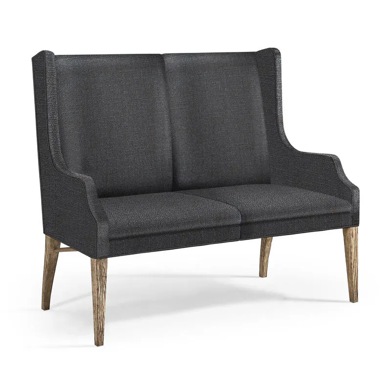Jonathan Charles 491262-TGO-U3 Sagehill Fabric Loveseat Bench