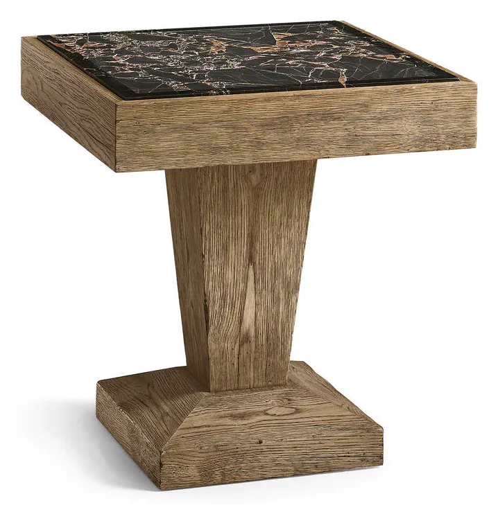 Jonathan Charles 491285-FDO Echo Canyon Square Marble Side Table Jonathan Charles 491285-FDO Echo Canyon Square Marble Side Table
