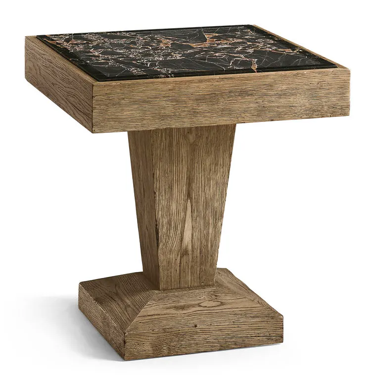 Jonathan Charles 491285-FDO Echo Canyon Square Marble Side Table Jonathan Charles 491285-FDO Echo Canyon Square Marble Side Table
