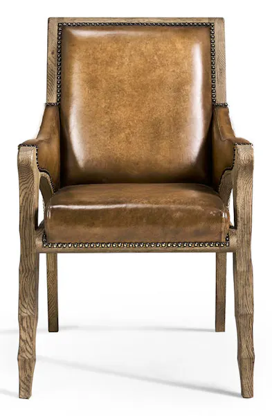 Jonathan Charles 491238-FDO-AC-U2 Echo Canyon Leather & Hide Arm Chair Jonathan Charles 491238-FDO-AC-U2 Echo Canyon Leather & Hide Arm Chair