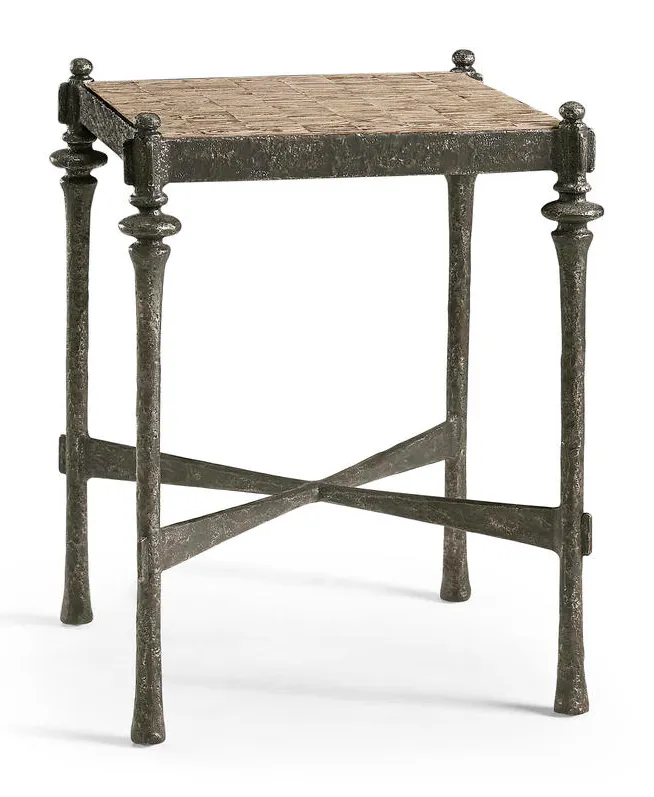 Jonathan Charles 491250-OWH Terravita Square Side Table Jonathan Charles 491250-OWH Terravita Square Side Table