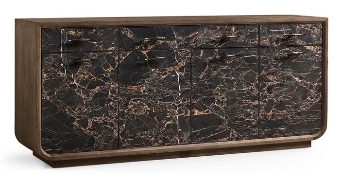 Jonathan Charles 491274-TDA Stone Ridge Marble Credenza Dark Jonathan Charles 491274-TDA Stone Ridge Marble Credenza Dark