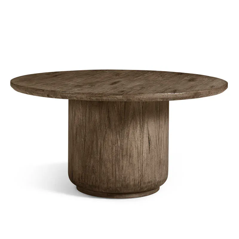 Jonathan Charles 491275-TDA-60D 60″ Stone Ridge Round Dining Table Dark