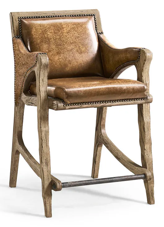Jonathan Charles 491256-FDO-CS-U1 Echo Canyon Leather Counter Stool Jonathan Charles 491256-FDO-CS-U1 Echo Canyon Leather Counter Stool
