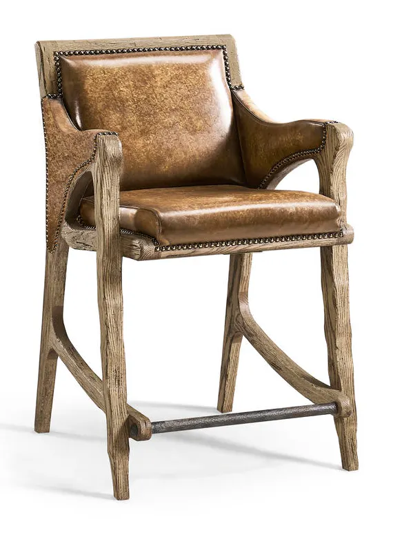 Jonathan Charles 491256-FDO-CS-U1 Echo Canyon Leather Counter Stool Jonathan Charles 491256-FDO-CS-U1 Echo Canyon Leather Counter Stool