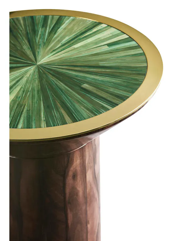 Jonathan Charles 500552-ZRD Verdure Round Side Table Jonathan Charles 500552-ZRD Verdure Round Side Table