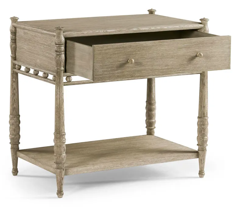 Jonathan Charles 530261-GYO Morris Bedside Table Jonathan Charles 530261-GYO Morris Bedside Table
