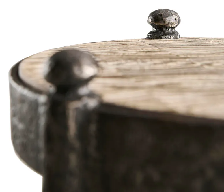 Jonathan Charles 491243-OWH Terravita Round Side Table Jonathan Charles 491243-OWH Terravita Round Side Table