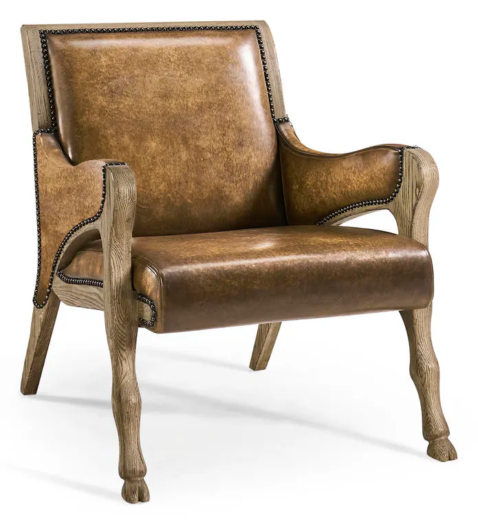 Jonathan Charles 491257-FDO-U1 Echo Canyon Leather Occasional Chair Jonathan Charles 491257-FDO-U1 Echo Canyon Leather Occasional Chair