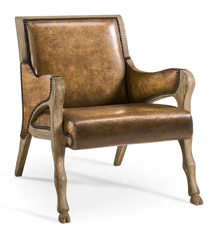 Jonathan Charles 491257-FDO-U1 Echo Canyon Leather Occasional Chair Jonathan Charles 491257-FDO-U1 Echo Canyon Leather Occasional Chair