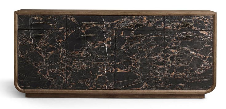 Jonathan Charles 491274-TDA Stone Ridge Marble Credenza Dark Jonathan Charles 491274-TDA Stone Ridge Marble Credenza Dark