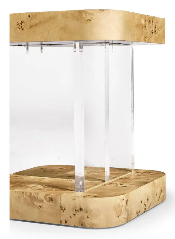 Jonathan Charles 500568-NMB Veil End Table Jonathan Charles 500568-NMB Veil End Table