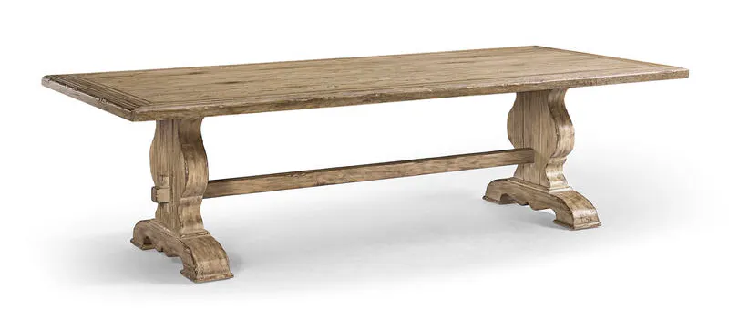 Jonathan Charles 491237-TGO-124L Sagehill Rectangular Trestle Table Jonathan Charles 491237-TGO-124L Sagehill Rectangular Trestle Table